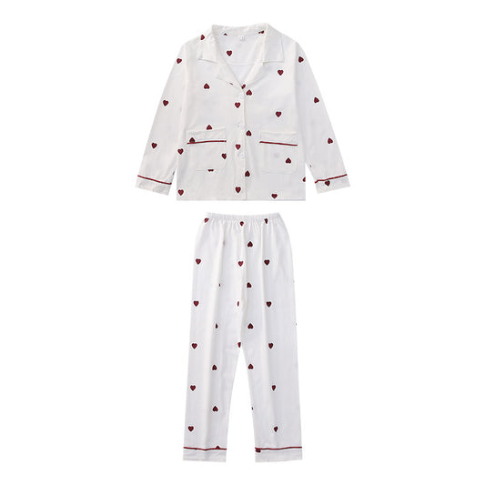 Big KIds Heart PJ's Two-piece Suit