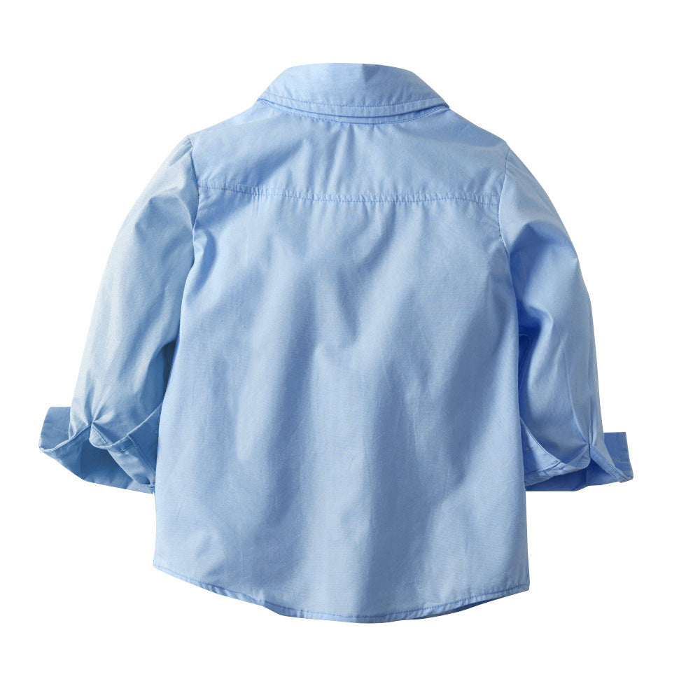 Children's Suit Long Sleeved Shirt With Straps And Pants