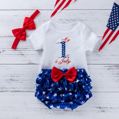 Baby Independence Day Little Miss America Onesie