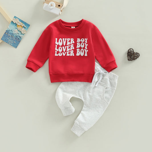 Fashion Letter Printing Baby Set