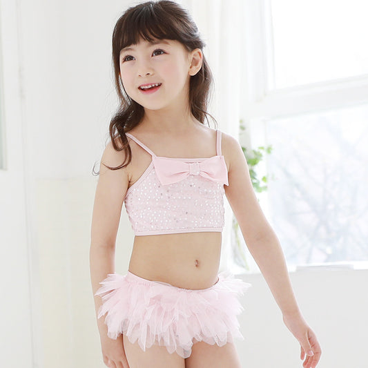 Girls lace tutu 2pc swimsuit