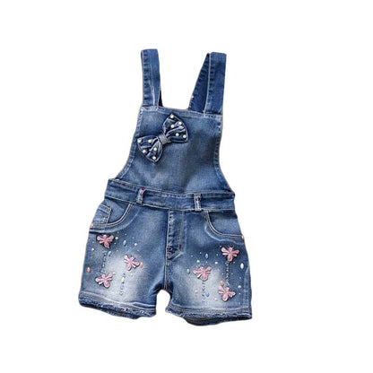 Girls Fashionable Style Faded Jeans Jumper